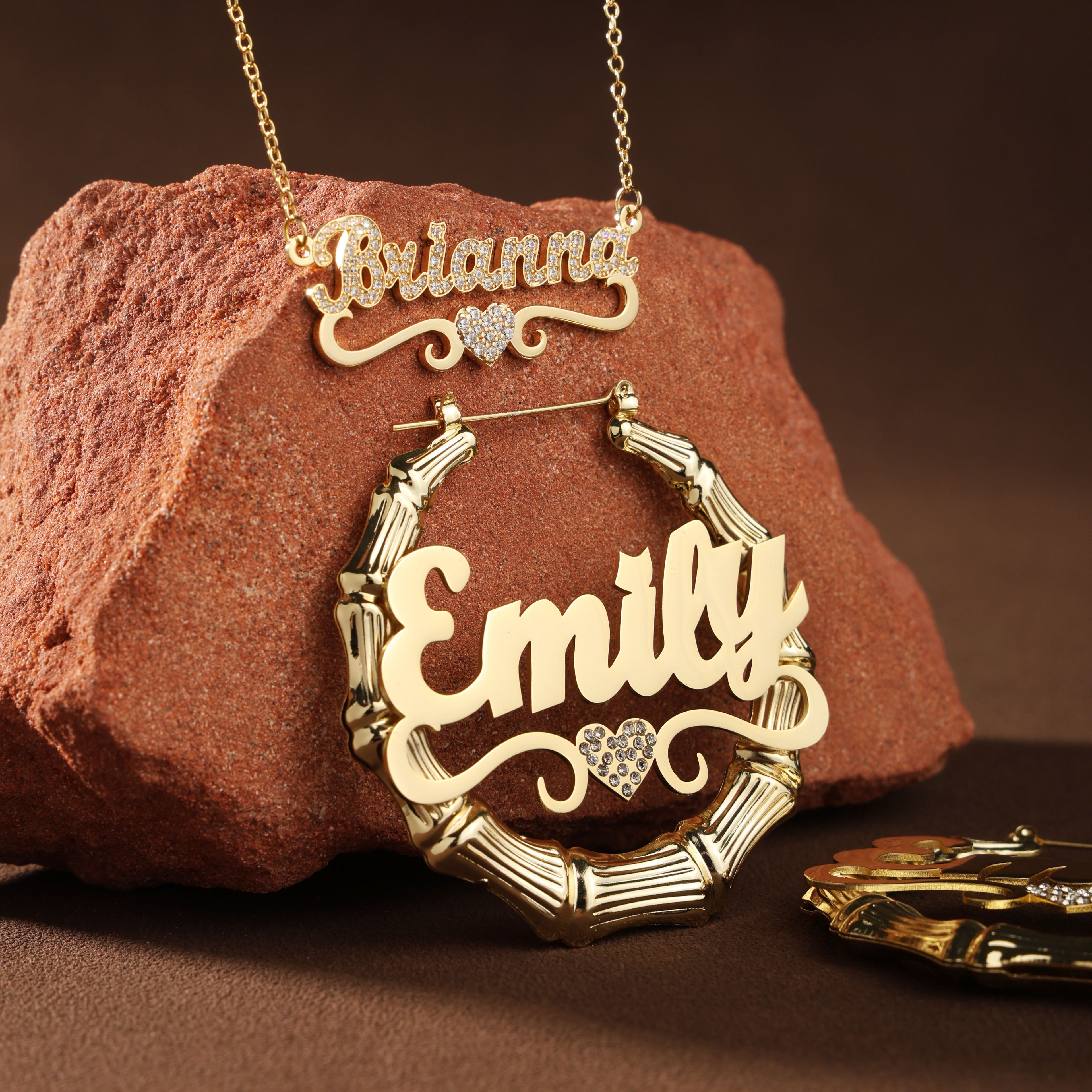 Diamond Script Diadem Custom Name Set