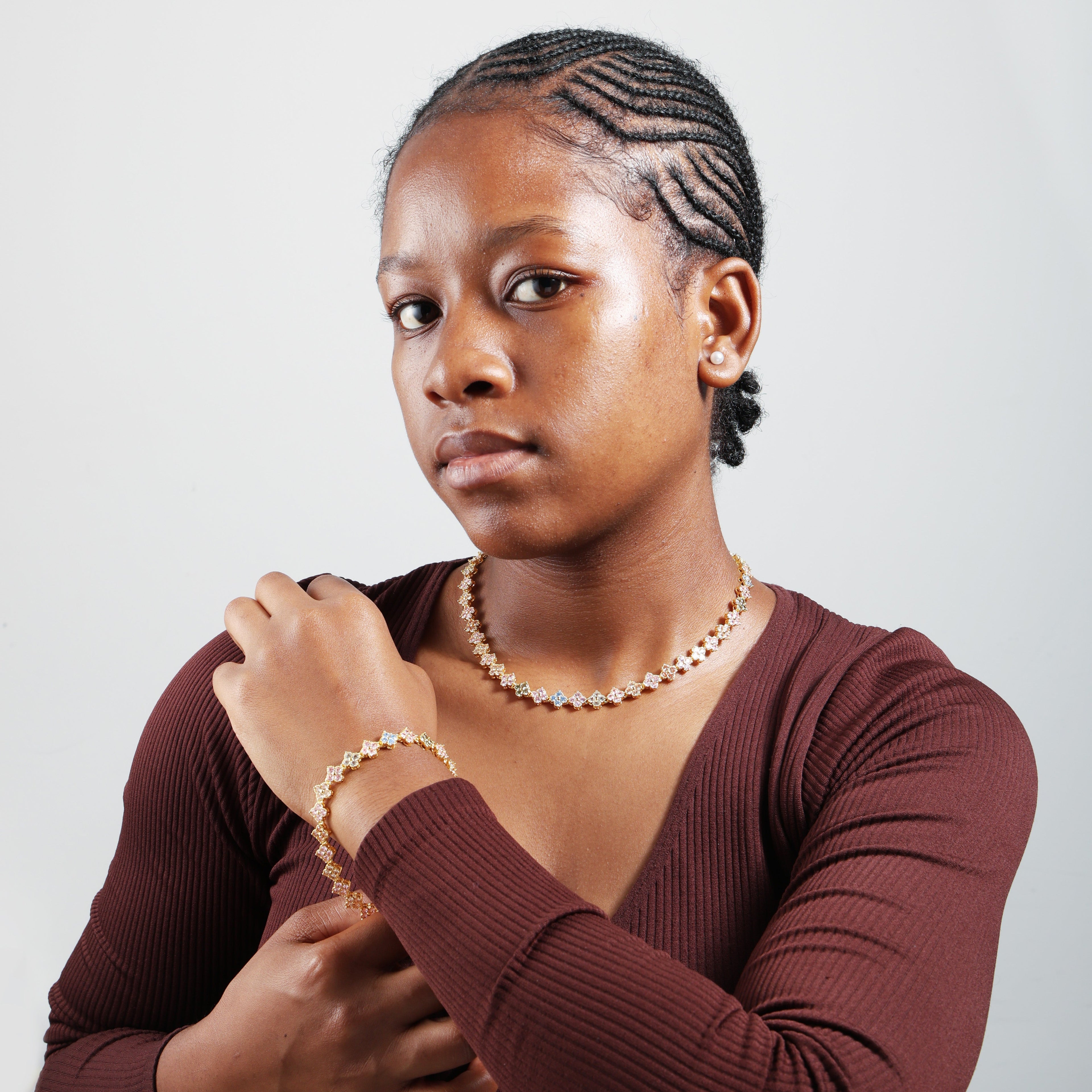 Blossom Tourmaline Gemstone Bracelet